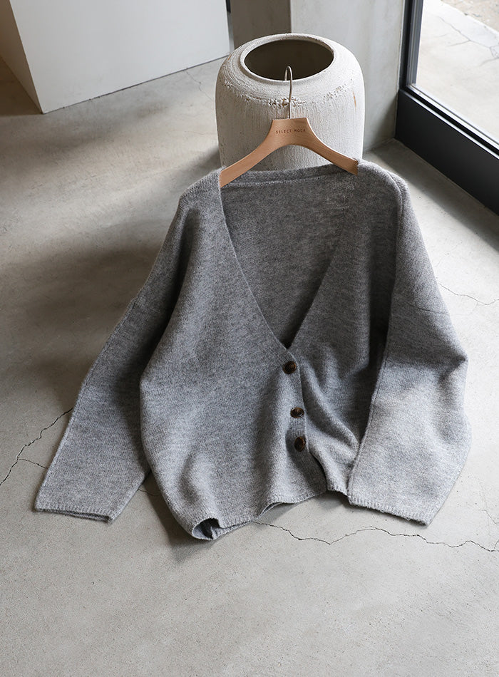 スリーブリンキングVネックカーディガン【by SON】