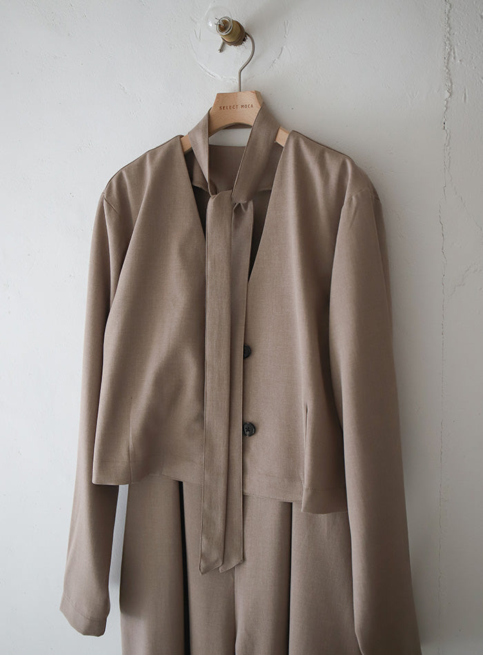 Et】No-Collar Jacket Overalls Set – SELECT MOCA