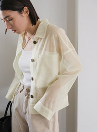 メッシュラメショートシャツ【SALE】