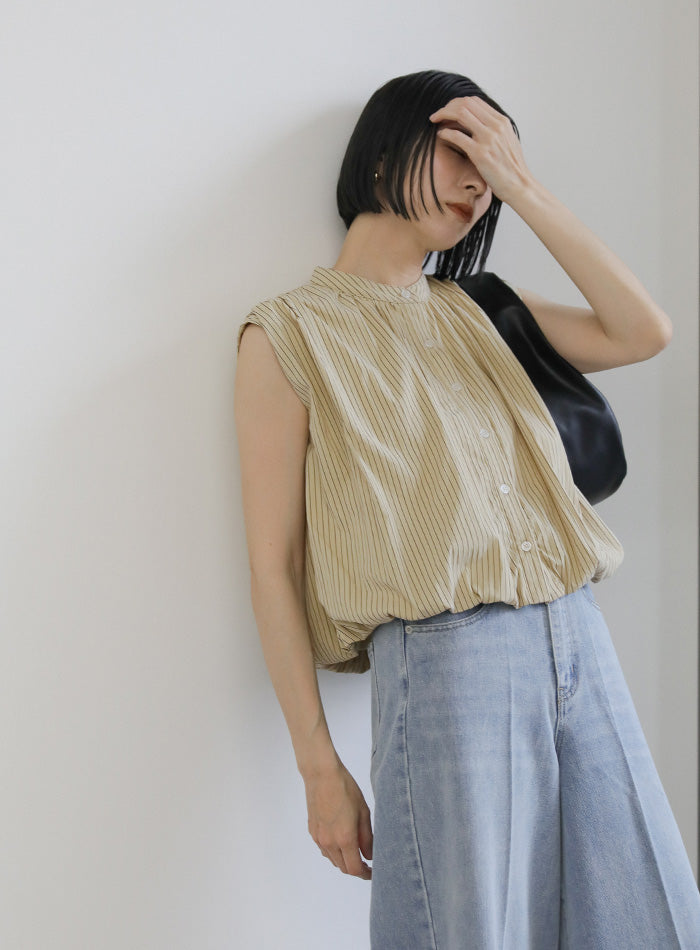ます様専用☆バルーン袖ブラウス M 臭く