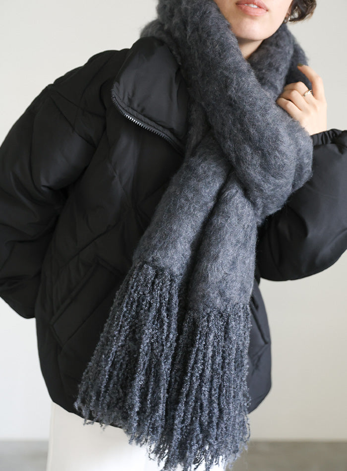 モヘアタッチボリュームフリンジマフラー【SALE】 – SELECT MOCA