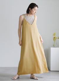 ダブルストラップキャミソールワンピース