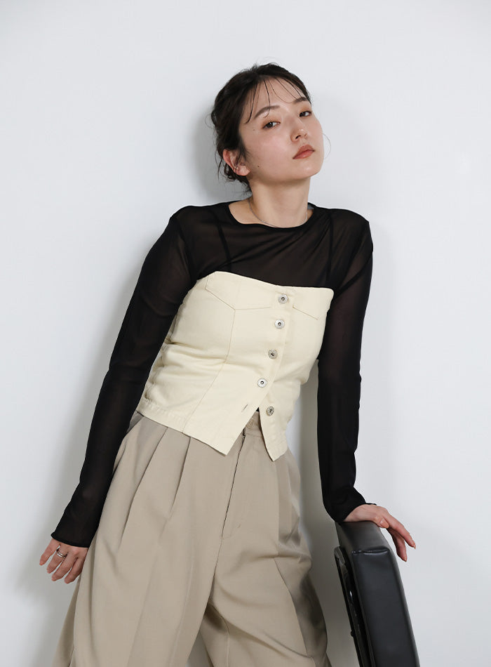 デニムチューブビスチェ – SELECT MOCA