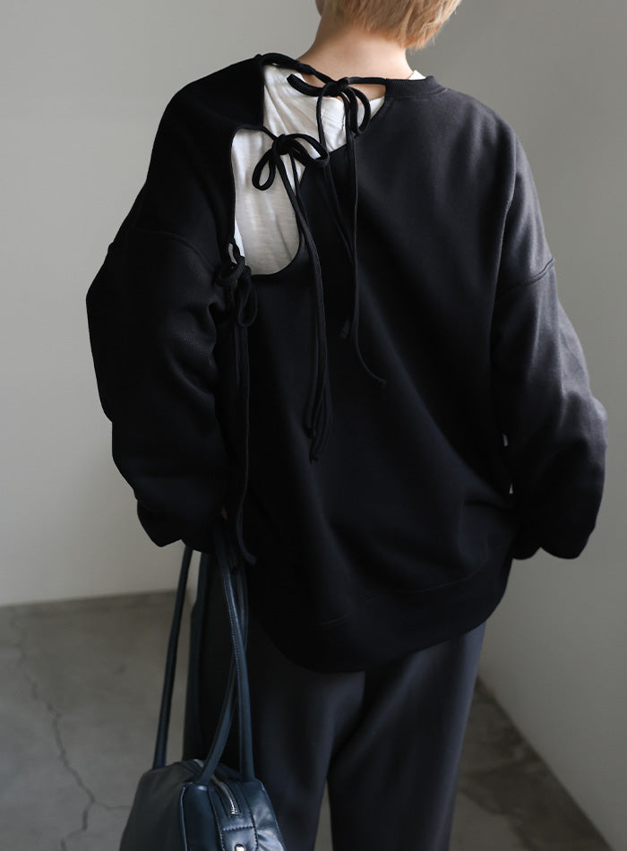 【一部予約販売】 バックリボンスウェットトップス【SALE】 – SELECT MOCA トップス