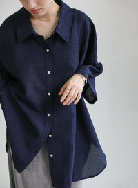 ルーズシルエットワイドスリーブシャツ【SALE】
