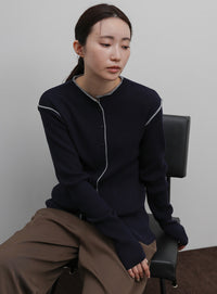 【Et】Color linking Cardigan