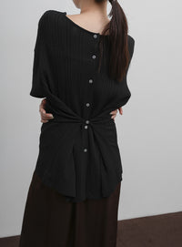 【Et】Muitiway Random Rib Knit Cardigan