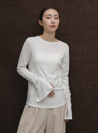【Et】Slit Sleeve Tops