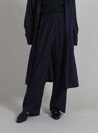 【Et】Linen-blend Easy Pants