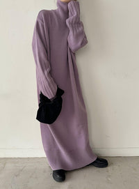 フィンガータートルニットロングワンピース【by SON】