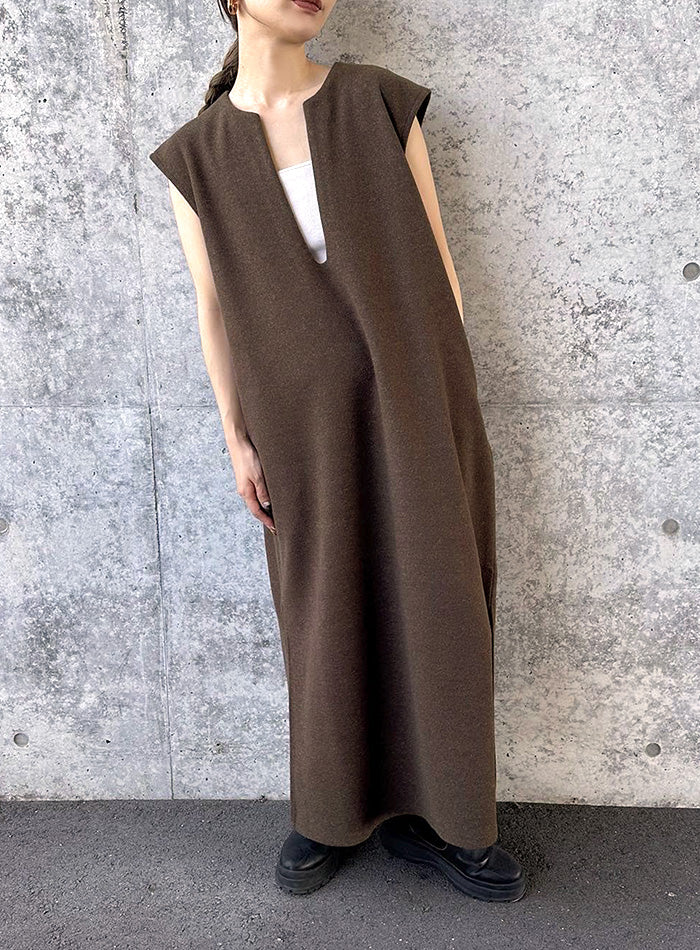 キーネックロングベストワンピース【by SON】【SALE】 – SELECT MOCA