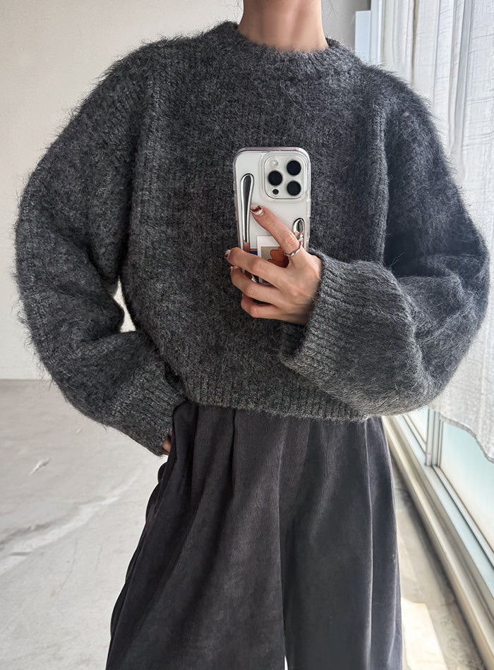 ヘアリーショートニット【by SON】