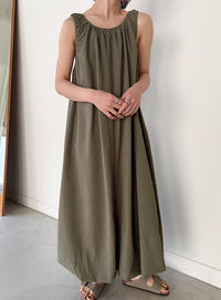 サッカーチェックバルーンワンピース【by SON】