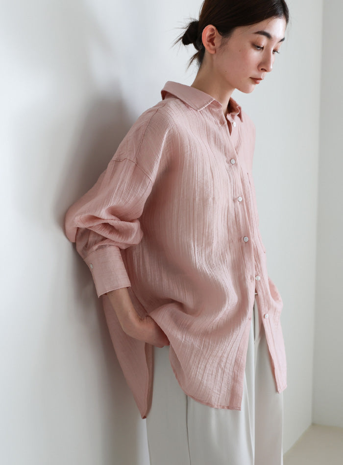 ニュアンスワッシャーシアーシャツ – SELECT MOCA