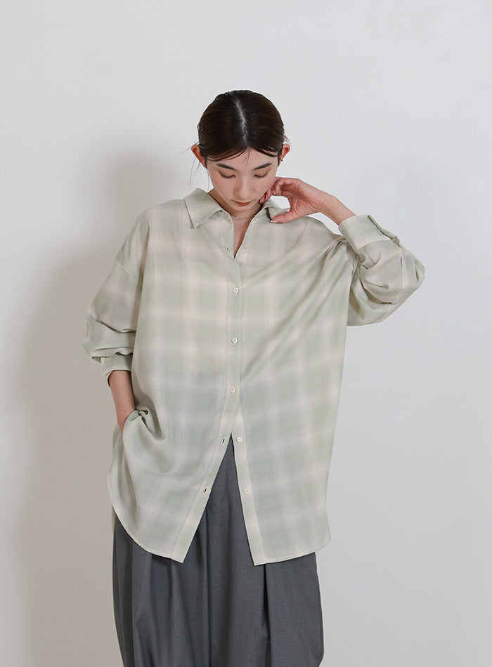 チェックシアーオーバーシャツ – SELECT MOCA