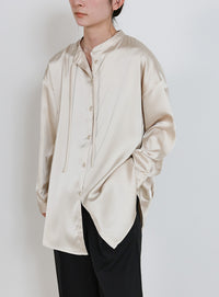 ボウタイサテンシャツ