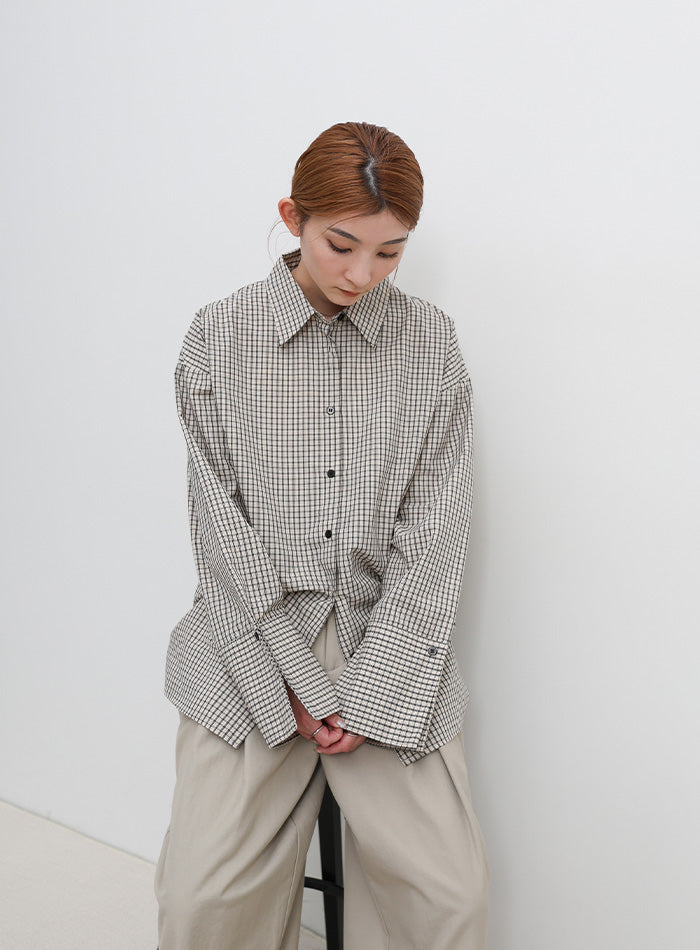 ビックカフスグラフチェックシャツ – SELECT MOCA