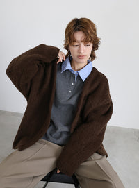 アソートオーバーサイズニットカーディガン