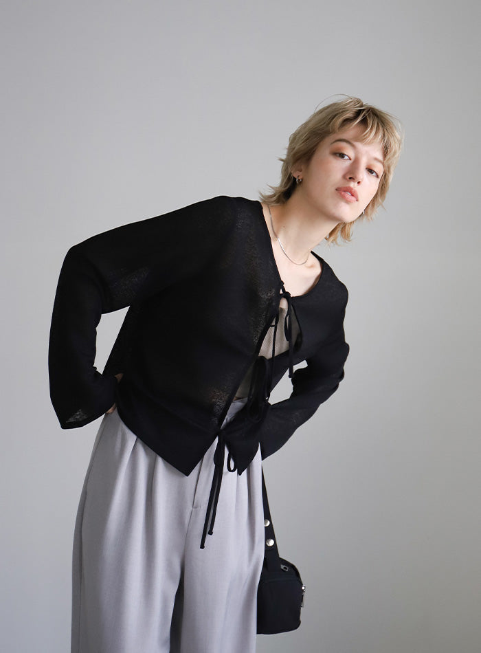 2WAYリボンスラブシアートップス – SELECT MOCA
