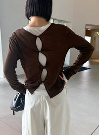 2WAYツイストシアーテレコトップス【by SON】