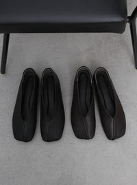 【4サイズ展開】スクエアトゥバレエシューズ