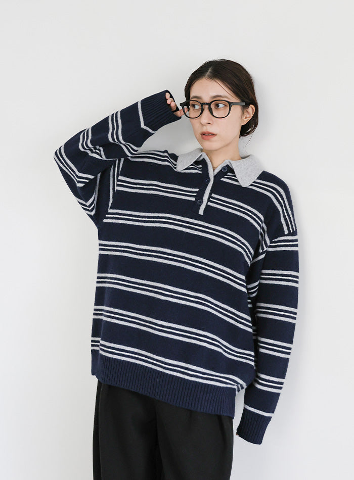 ポロボーダールーズニット