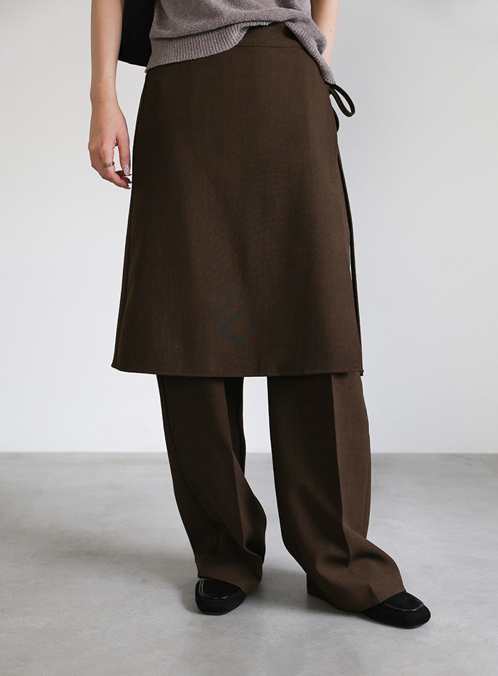 M*3様 julius archive ラップスカート　レイヤード ラップスカートレイヤードスラックス – SELECT MOCA