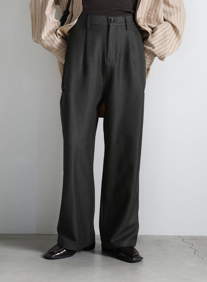 サイドポケットストレートスラックスパンツ