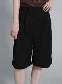 【Et】Two-Tuck Half Pants
