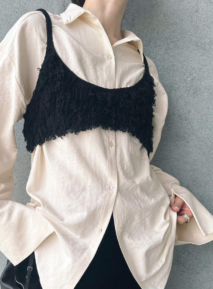 フリンジニットビスチェ【by SON】