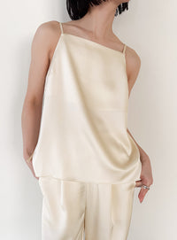 マットサテンスクエアキャミソール【セットアップ対応】【by SON】