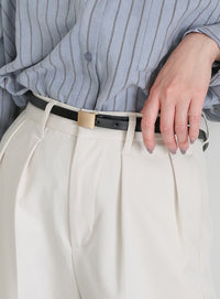 プレートバックルベルト