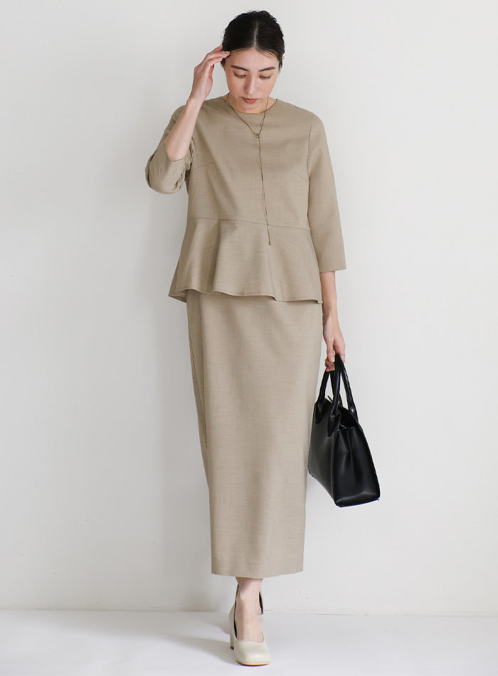 セレクトモカ　ノーカラーダブルボタンオールインワン ノーカラーダブルボタンオールインワン – SELECT MOCA