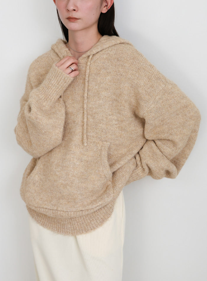 ルーズフーディーニット