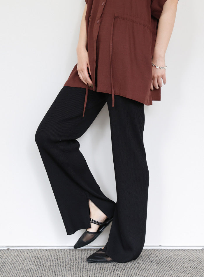 Et】Rib-Knit Slit Pants – SELECT MOCA