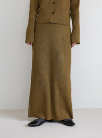 スポンディッシュＩラインニットスカート