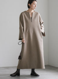 キーネックスリットスリーブワンピース【official限定】