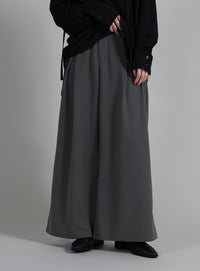 【Et】Tuck Wide Relaxed Pants