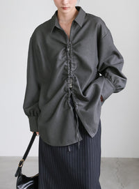 2WAYフロントドロストシャツ