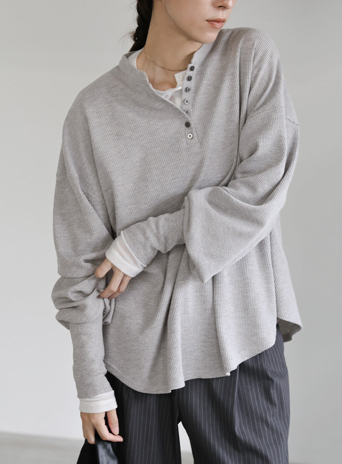 サーマルヘンリーネックビッグロンT – SELECT MOCA