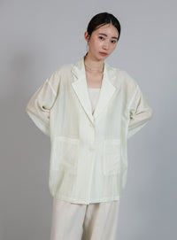 【Et】Sheer Tailored Jacket
