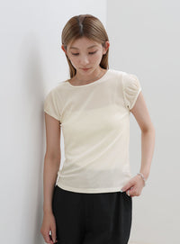 ベロアミニスリーブＴシャツ