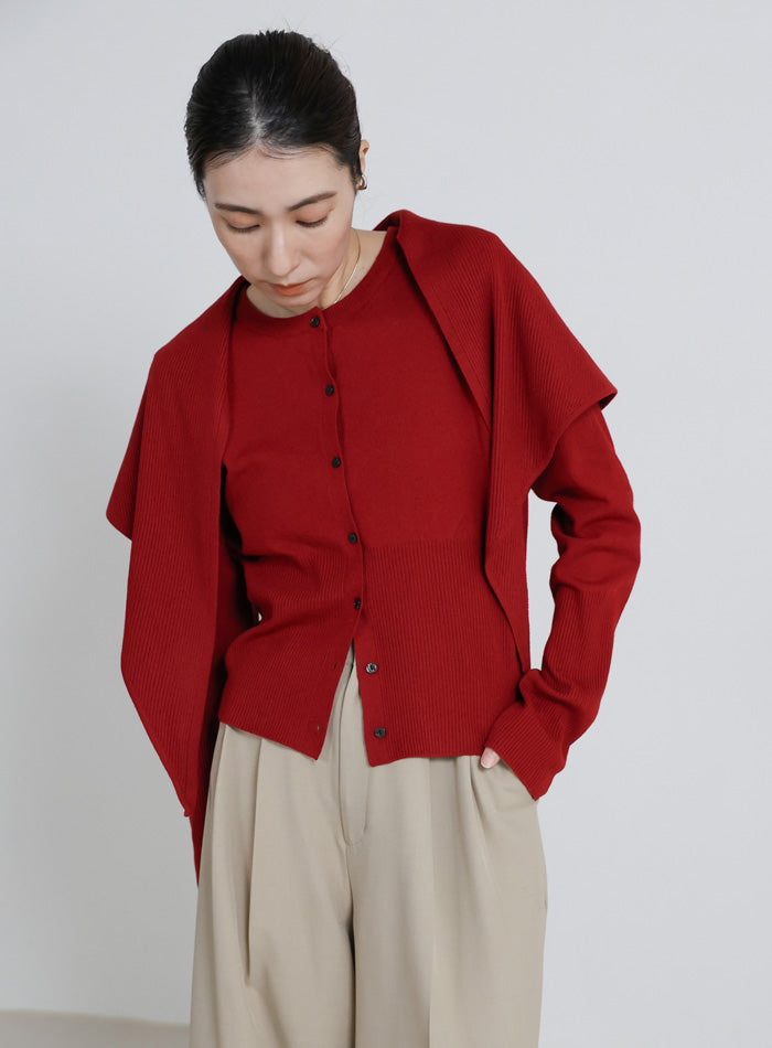 ニットスカーフセットカーディガン – SELECT MOCA