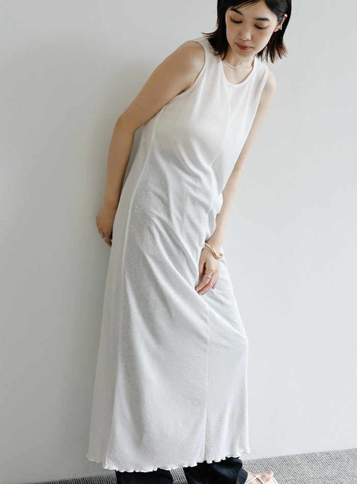 【Et】シアーカットソーノースリーブワンピース【SALE】