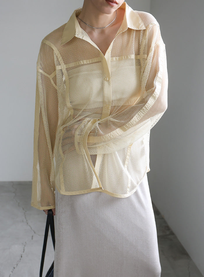 mocha様　オーダー専用ページ パイピングメッシュシャツ【SALE】 – SELECT MOCA