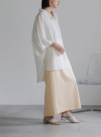 バックスリットアイラインスカート【SALE】
