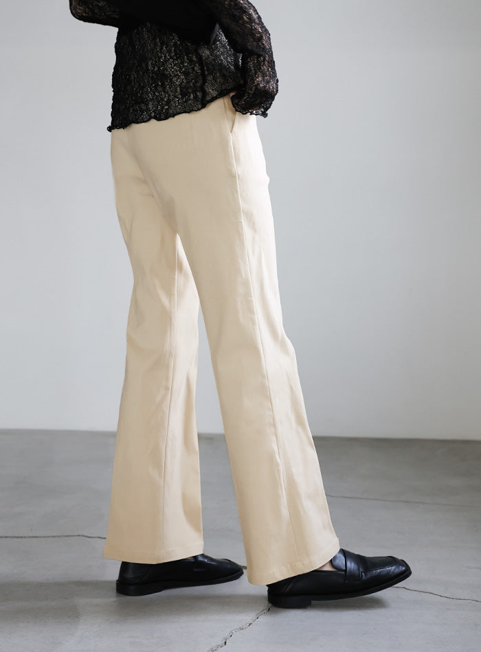 【PREMIUM PANTS】ストレッチフレアパンツ【SALE】