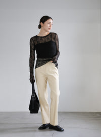 【PREMIUM PANTS】ストレッチフレアパンツ【SALE】