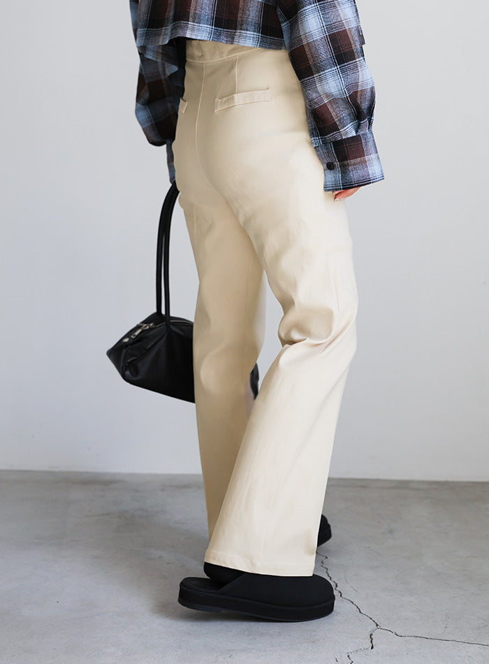 【PREMIUM PANTS】ストレッチフレアパンツ【SALE】