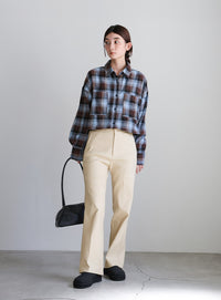 【PREMIUM PANTS】ストレッチフレアパンツ【SALE】